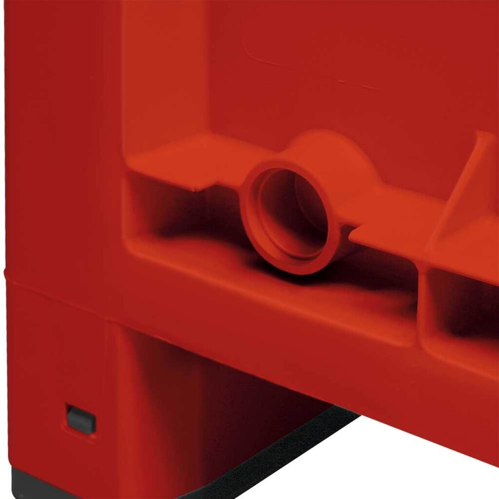 Contenitore grande in polipropilene, 550 litri, con traverse, rosso Immagine del prodotto n. 2: Contenitore grande in polipropilene, 550 litri, con traverse, rosso