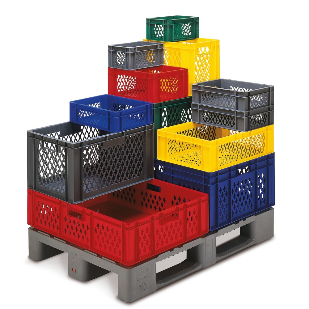 Immagine del prodotto: Eurobox, pareti forate + fondi chiusi, 13 litri, blu