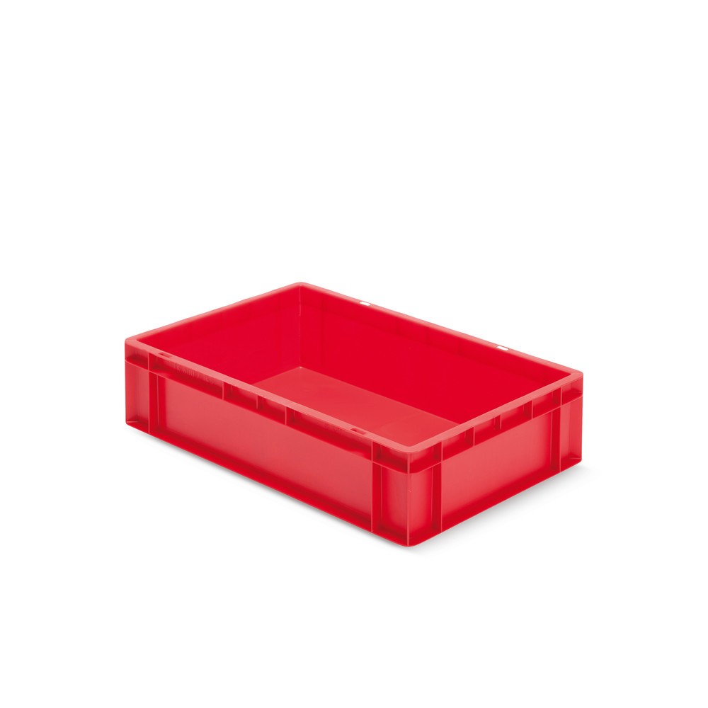 Immagine del prodotto: Contenitore impilabile Euro, pareti + fondo chiusi 26 litri, rosso