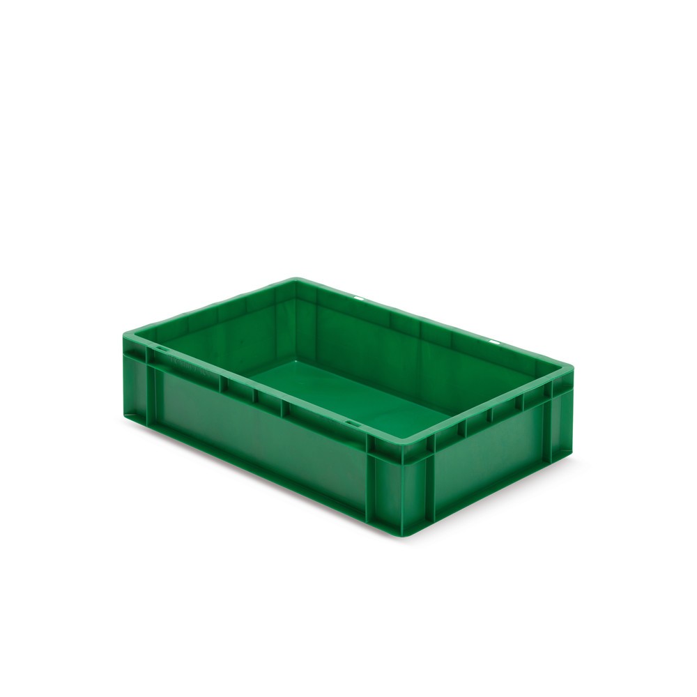 Immagine del prodotto: Contenitore impilabile Euro, pareti + fondo chiusi 26 litri, verde