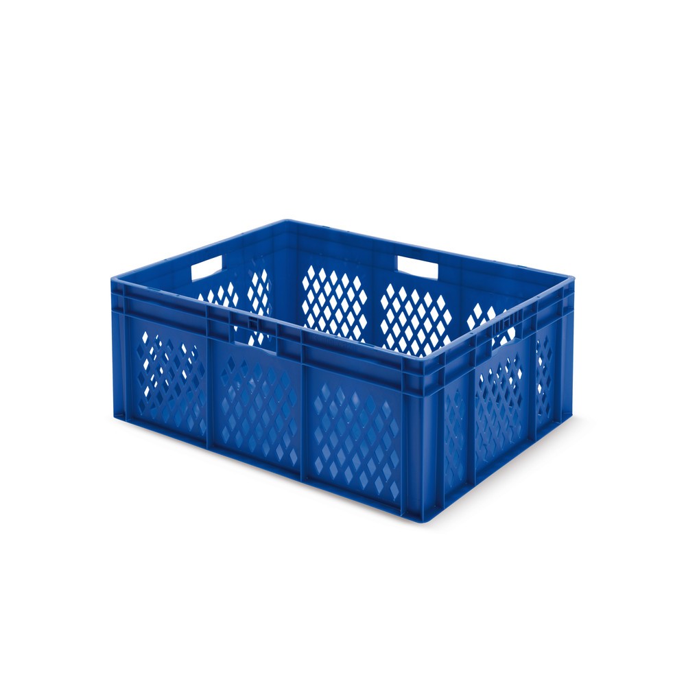 Immagine del prodotto n. 1: Eurobox, pareti a forate + fondi chiusi 127 litri, blu, con impugnatura