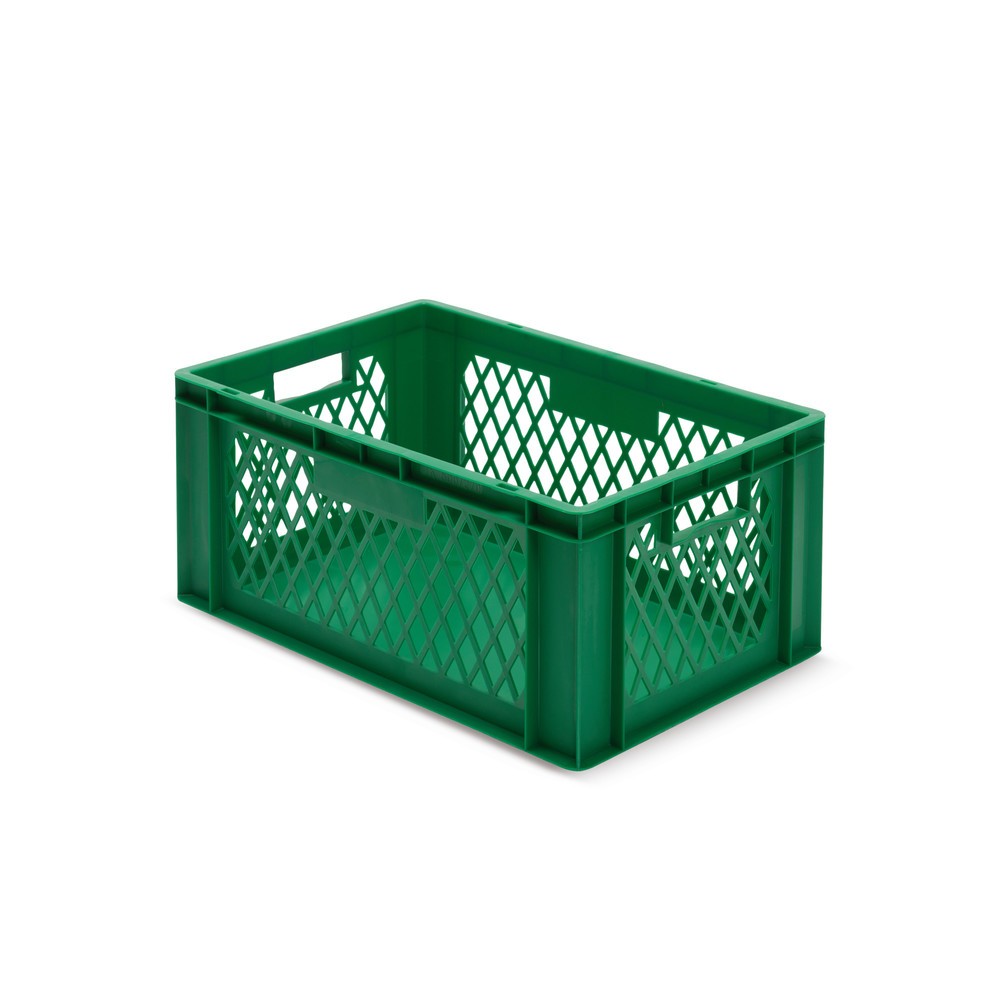 Immagine del prodotto n. 1: Eurobox, pareti forate + fondi chiusi, 51 litri, verde, con impugnatura