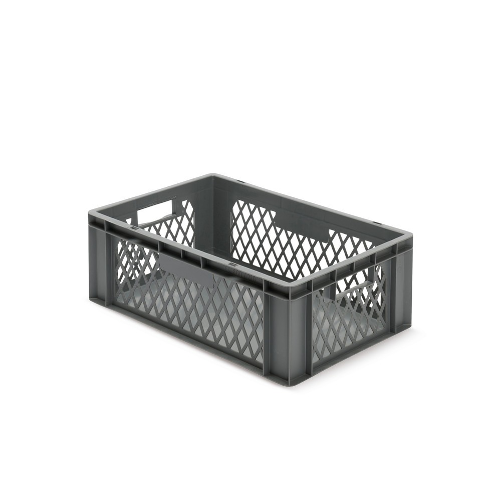 Immagine del prodotto n. 1: Eurobox, pareti forate + fondi chiusi 40 litri, grigio, con impugnatura