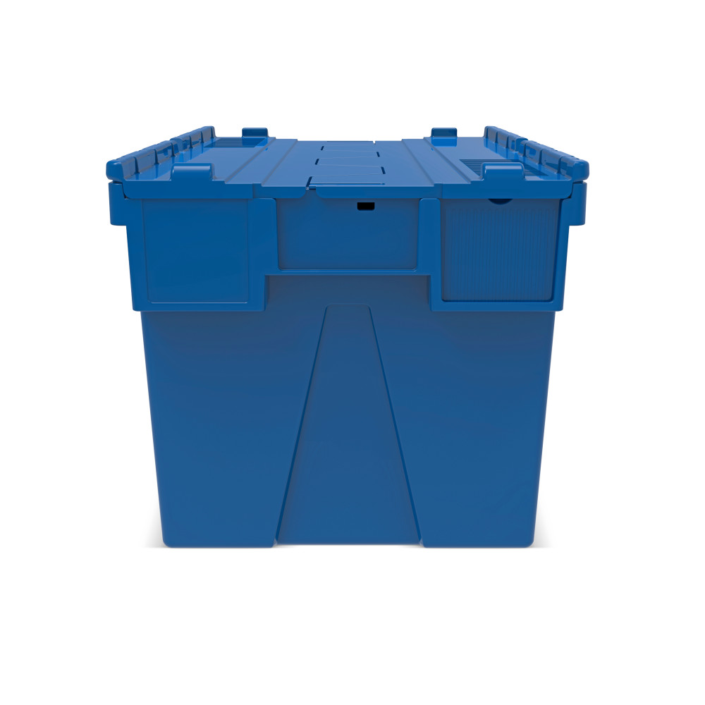 Immagine del prodotto n. 4: Contenitore impilabile multiplo in PP con coperchio ribaltabile, blu, 65 litri, 1 pz/UV