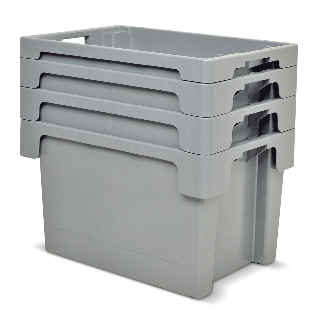 Eurobox, pareti e pavimento chiusi, 25 litri, grigio Immagine del prodotto n. 4: Eurobox, pareti e pavimento chiusi, 25 litri, grigio