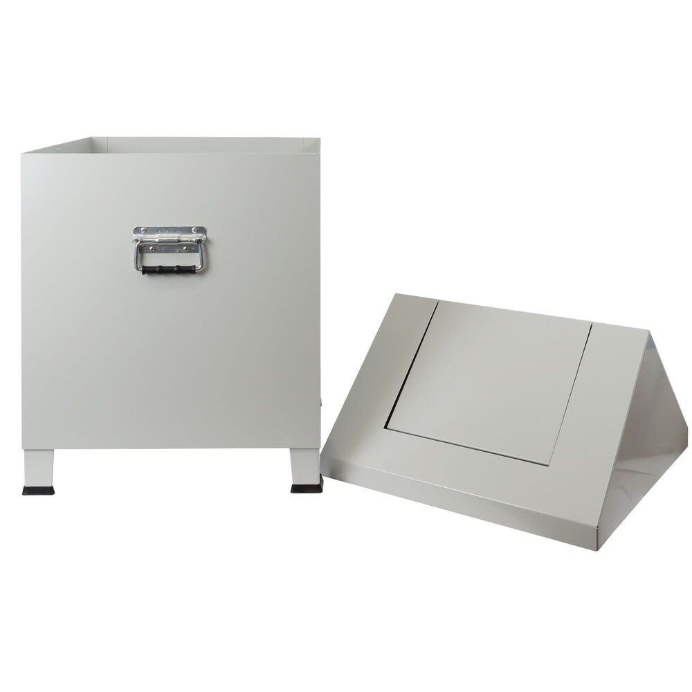 Immagine del prodotto n. 3: Contenitore per i cascami di lana BASIC, HxLxP 680 x 400 x 400 mm, grigio chiaro