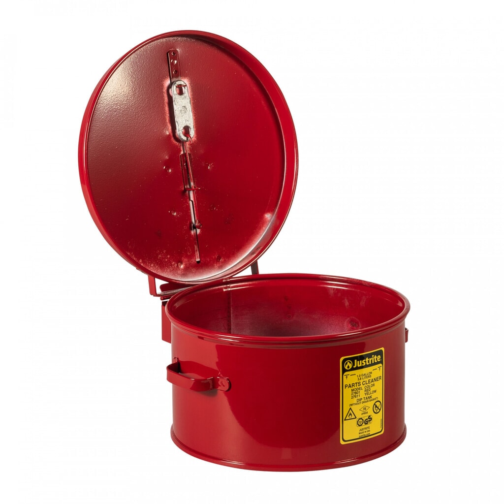Contenitore per lavaggio e immersione Justrite, rosso, 8 litri Immagine del prodotto n. 2: Contenitore per lavaggio e immersione Justrite, rosso, 8 litri