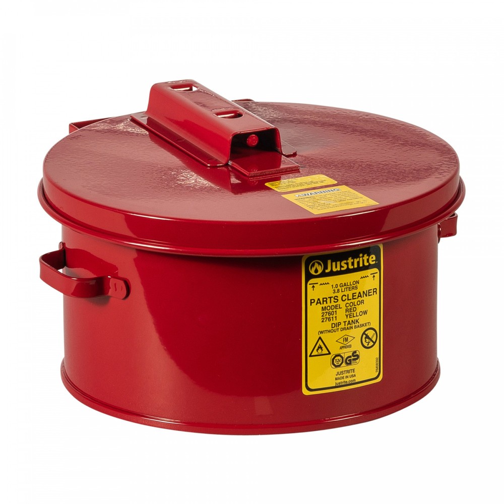 Immagine del prodotto n. 1: Contenitore per lavaggio e immersione Justrite, rosso, 4 litri