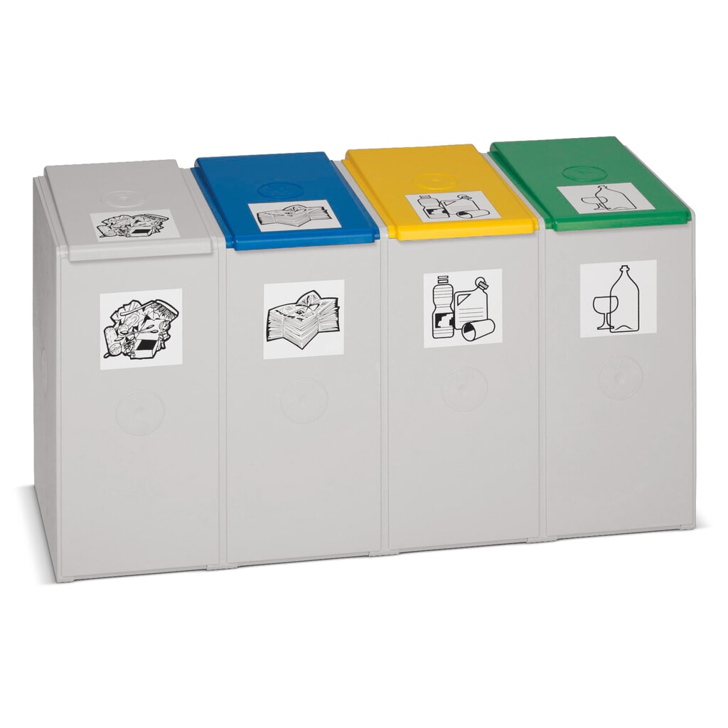 Contenitore per rifiuti riciclabili VAR®, 40 litri, 4 livelli Immagine del prodotto: Contenitore per rifiuti riciclabili VAR®, 40 litri, 4 livelli