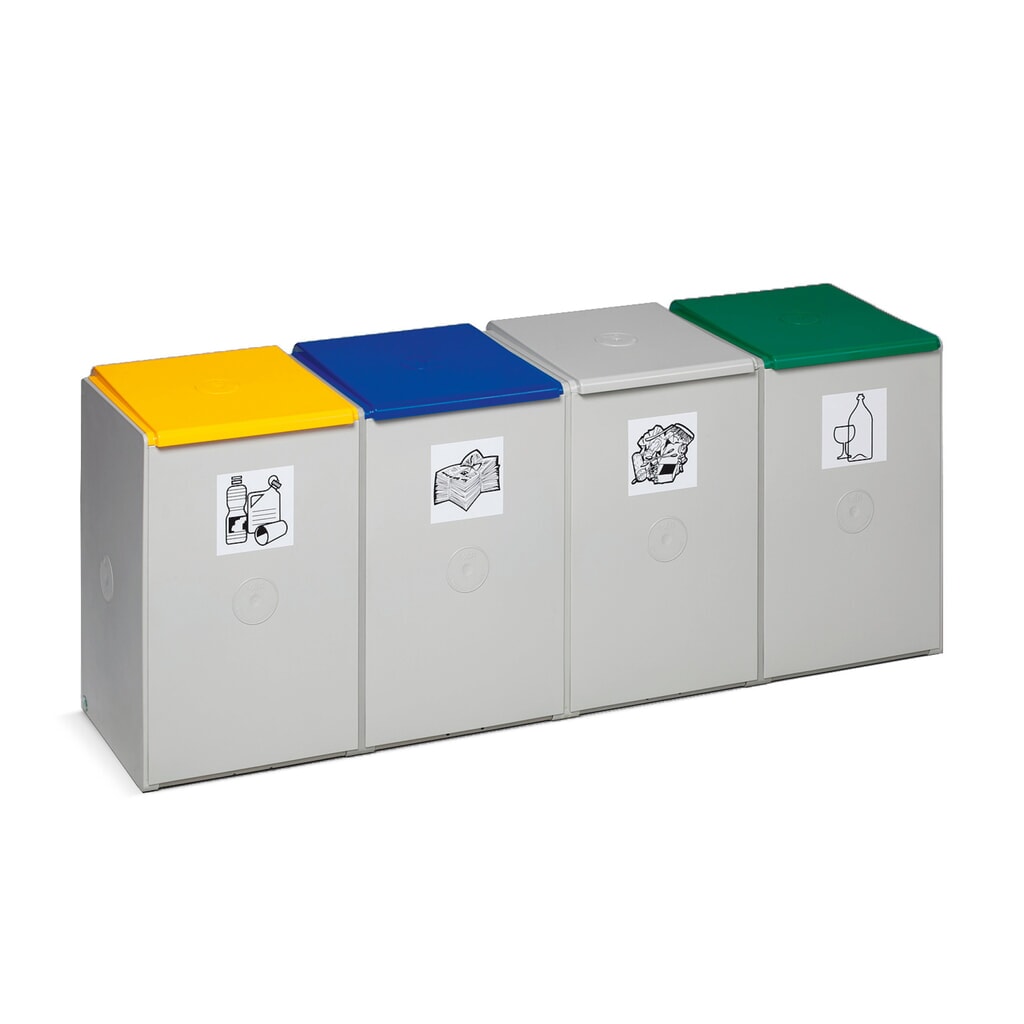 Contenitore per rifiuti riciclabili VAR®, 60 litri, 4 livelli Immagine del prodotto: Contenitore per rifiuti riciclabili VAR®, 60 litri, 4 livelli