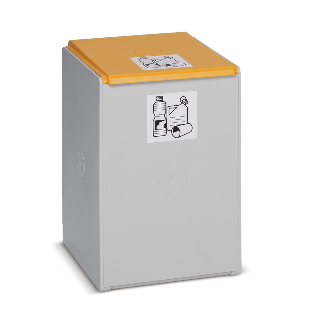 Contenitore per rifiuti riciclabili VAR®, 60 litri, coperchio giallo Immagine del prodotto: Contenitore per rifiuti riciclabili VAR®, 60 litri, coperchio giallo