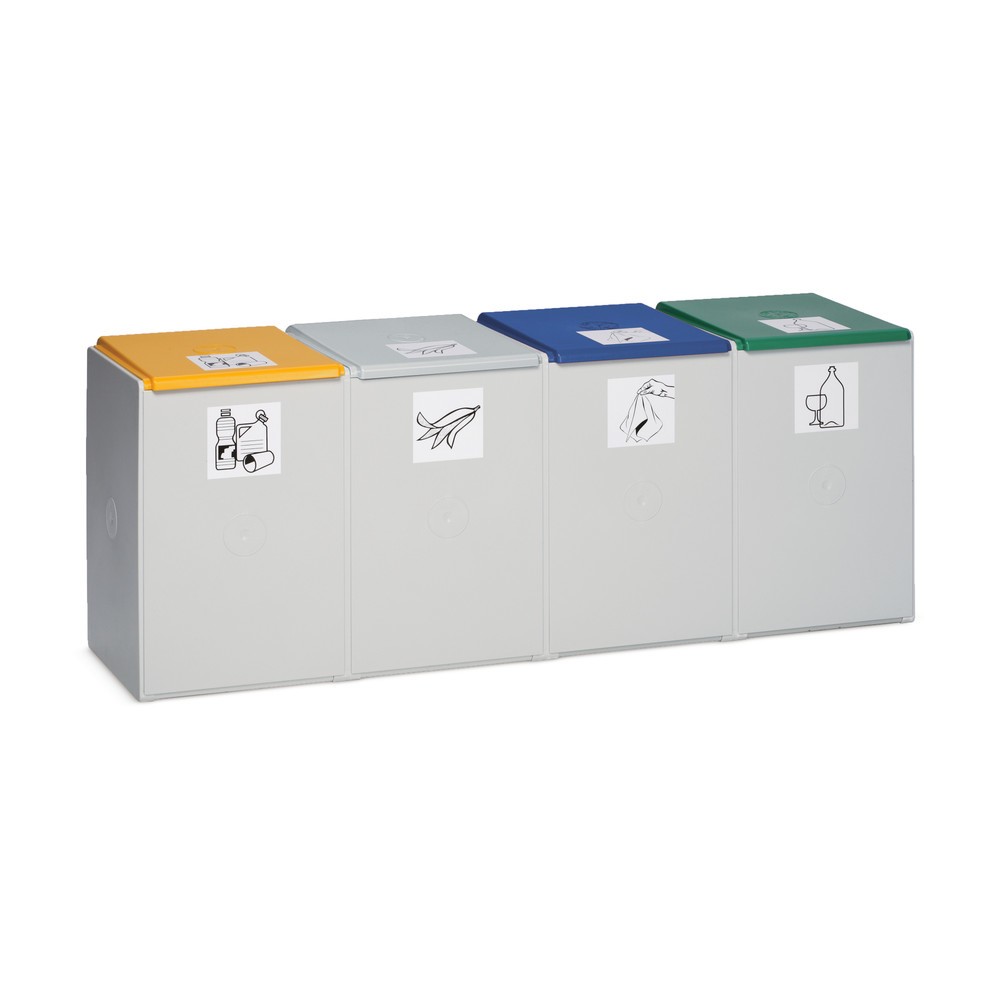 Immagine del prodotto n. 2: Contenitore per rifiuti riciclabili VAR®, 40 litri, 4 livelli