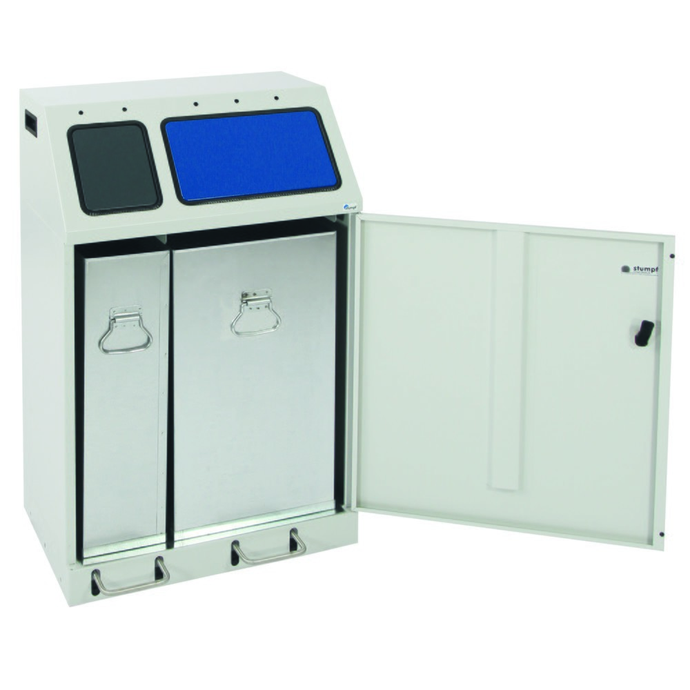 Immagine del prodotto n. 3: Contenitore per materiali riciclabili compatto stumpf® con pedale, 1 x 30, 1 x 60 l
