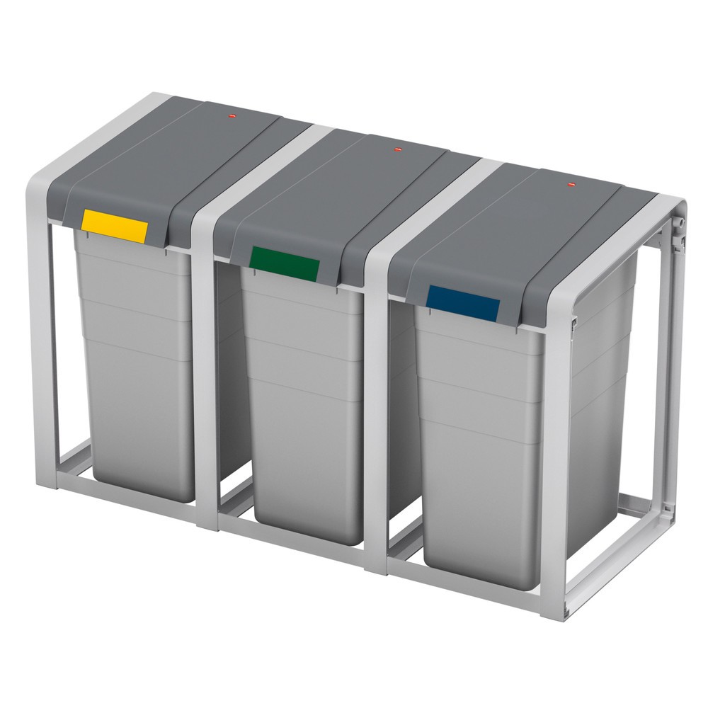 Immagine del prodotto n. 2: Contenitore per materiali riciclabili Hailo ProfiLine Öko XL, 38 litri, modulo base, opaco