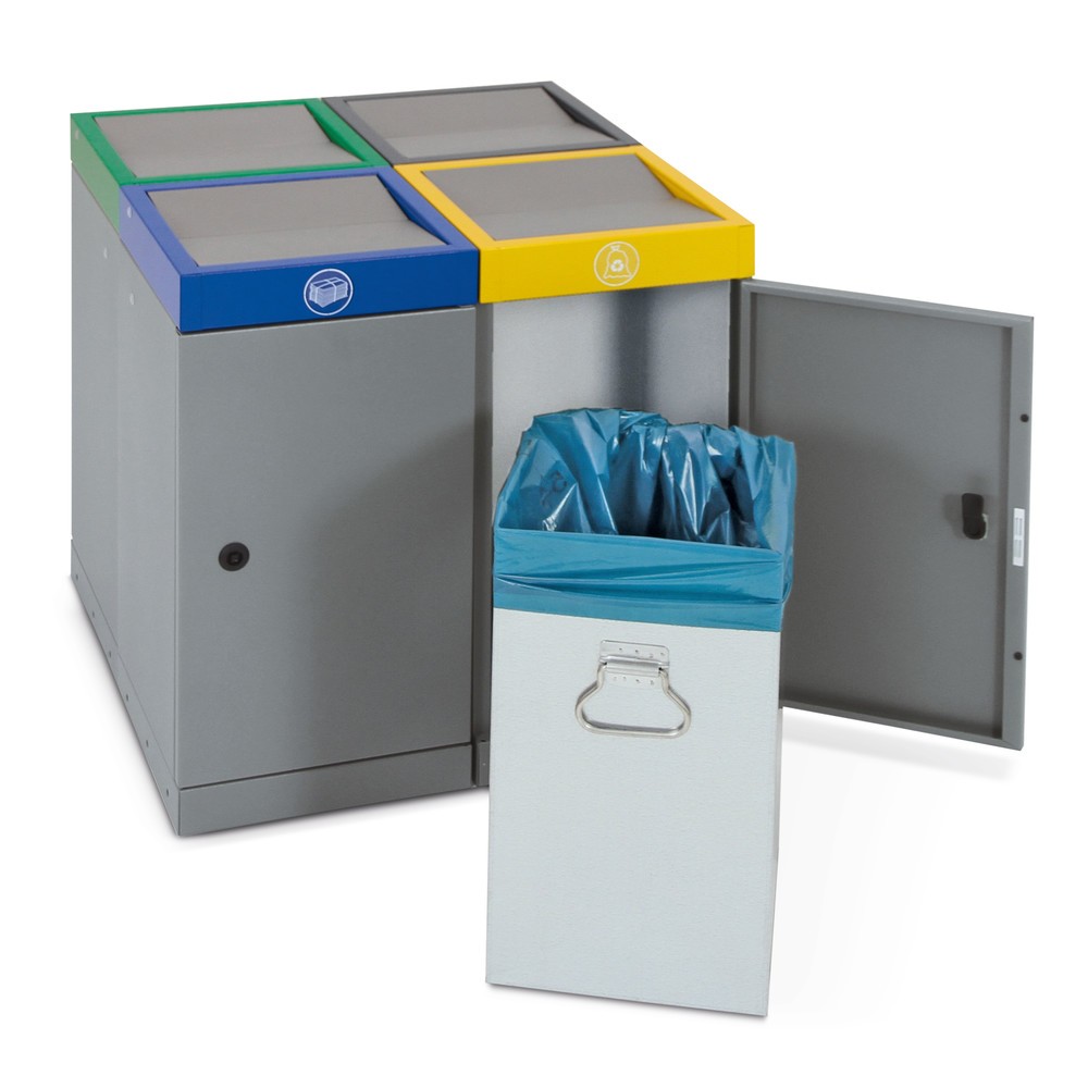 Immagine del prodotto n. 3: Contenitore per rifiuti riciclabili stumpf®, 1x 30 litri, coperchio antracite