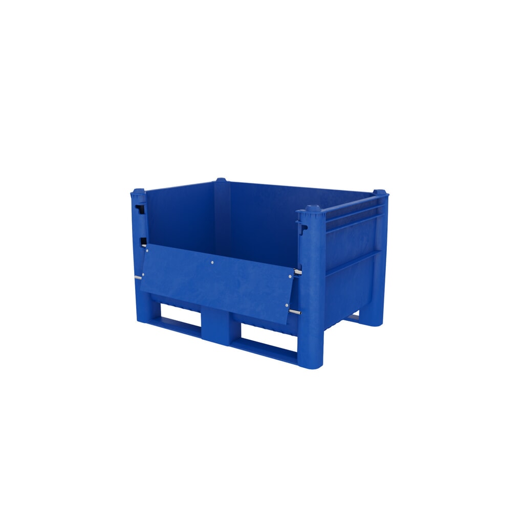 Contenitore per pallet, con sportello di carico