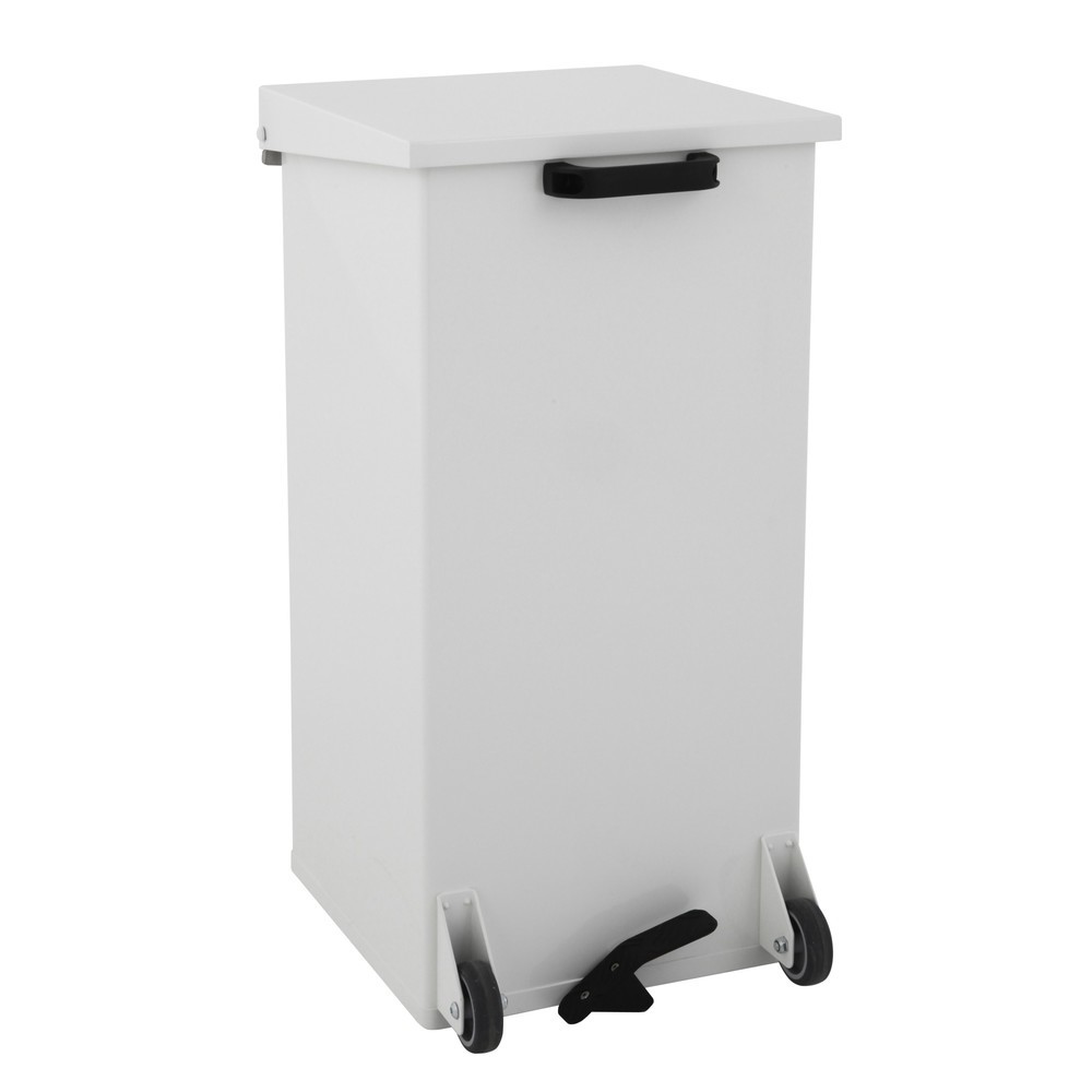 Immagine del prodotto n. 1: Contenitore per rifiuti a pedale CARRO Kick, mobile, 110 litri, bianco