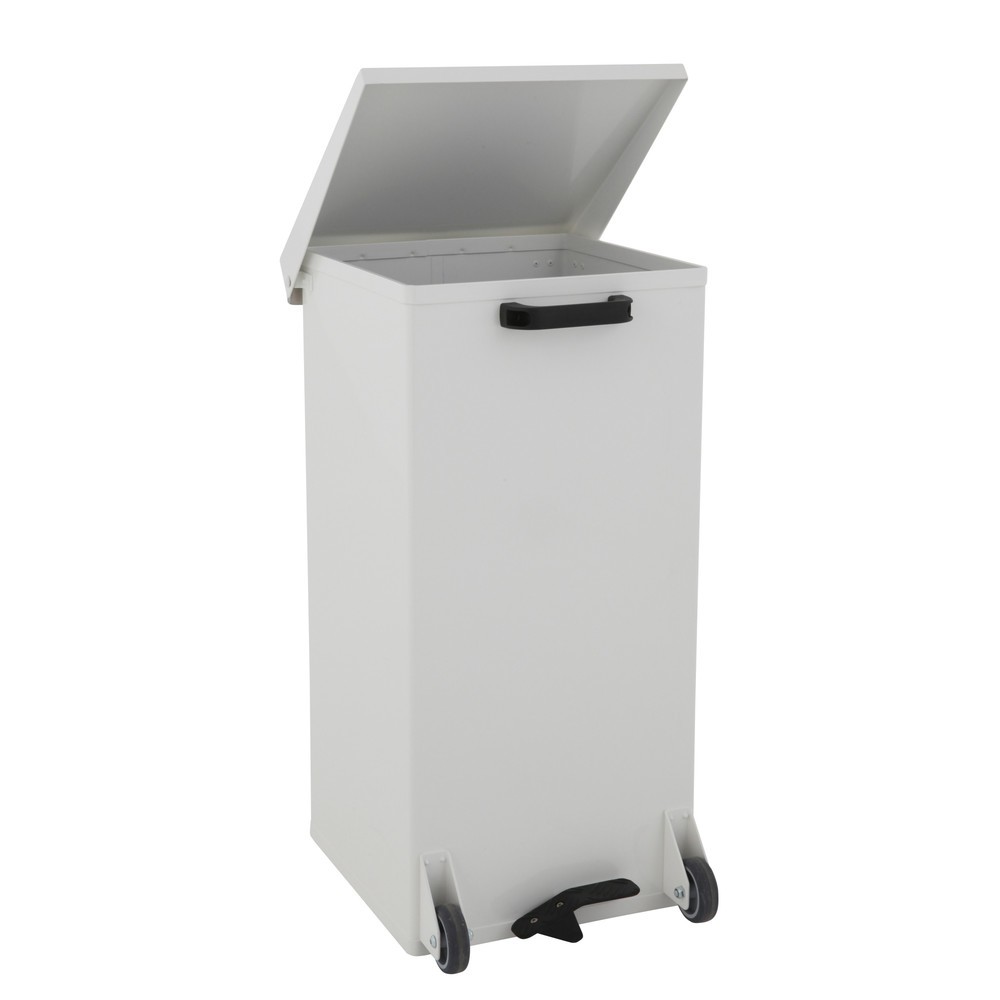 Immagine del prodotto n. 2: Contenitore per rifiuti a pedale CARRO Kick, mobile, 110 litri, bianco