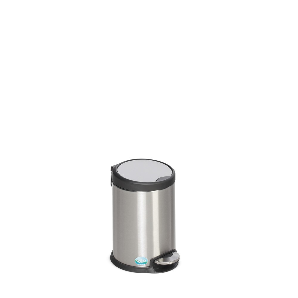 Immagine del prodotto: Contenitore per rifiuti a pedale in acciaio inox, 3 litri, opaco