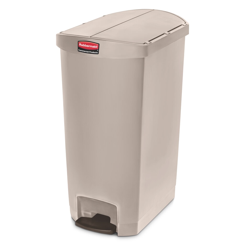 Rubbermaid Slim Jim® Pedale sul lato stretto, Plastica, 50 litri, Beige Immagine del prodotto: Rubbermaid Slim Jim® Pedale sul lato stretto, Plastica, 50 litri, Beige