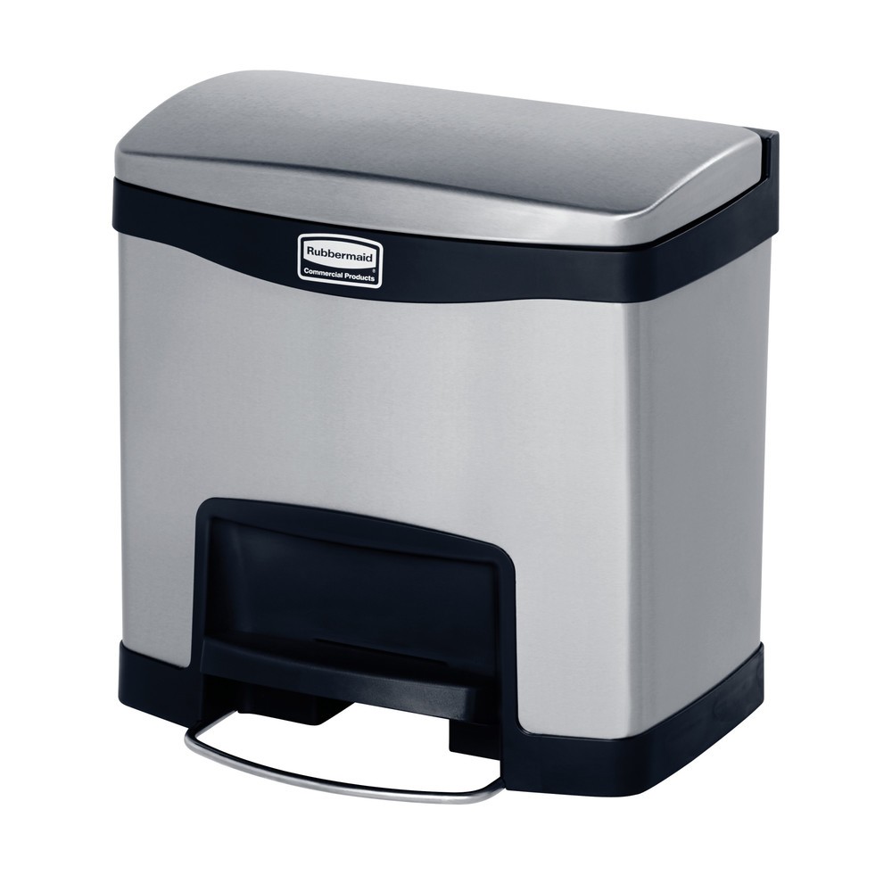 Immagine del prodotto: Rubbermaid Slim Jim® - Pattumiera in metallo, 15 litri