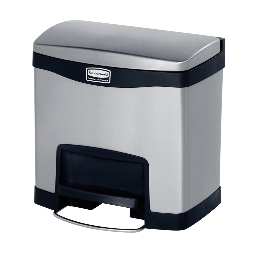 Immagine del prodotto: Rubbermaid Slim Jim® - Pattumiera in metallo, 15 litri