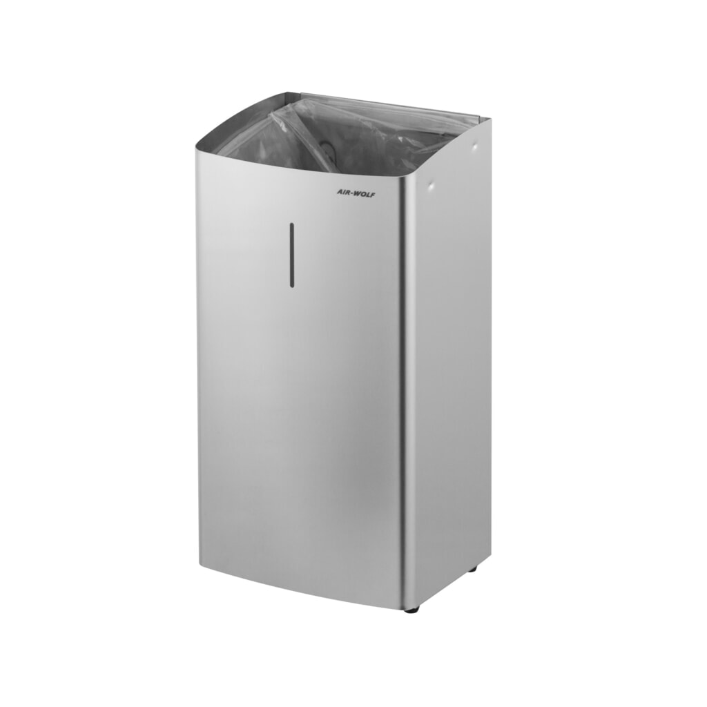Contenitore per rifiuti Air-Wolf con capacità di 27 litri in acciaio inox satinato Immagine del prodotto: Contenitore per rifiuti Air-Wolf con capacità di 27 litri in acciaio inox satinato