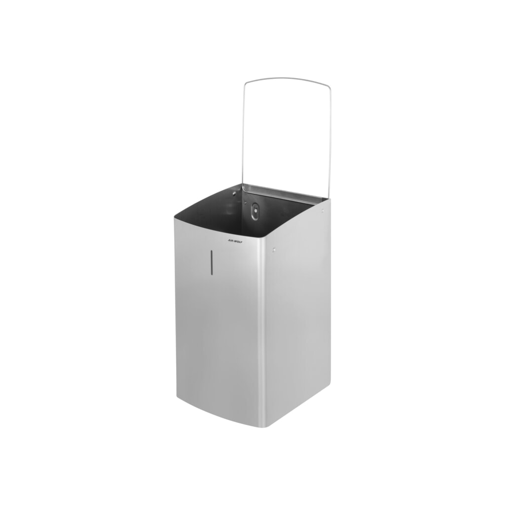 Contenitore per rifiuti Air-Wolf con capacità di 27 litri in acciaio inox satinato Immagine del prodotto n. 6: Contenitore per rifiuti Air-Wolf con capacità di 27 litri in acciaio inox satinato