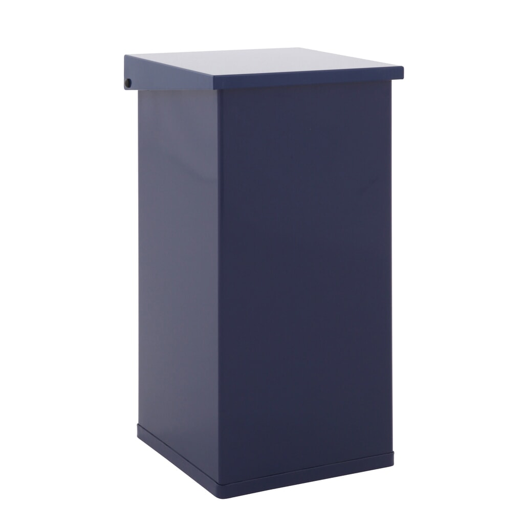 Contenitore per rifiuti CARRO Lift con sistema di ammortizzazione, 55 litri, in alluminio, blu Immagine del prodotto: Contenitore per rifiuti CARRO Lift con sistema di ammortizzazione, 55 litri, in alluminio, blu