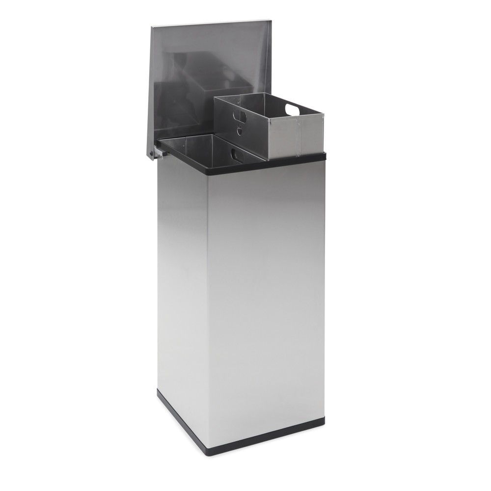 Immagine del prodotto n. 5: Contenitore per rifiuti CARRO Lift, in acciaio inox, 2x52 litri