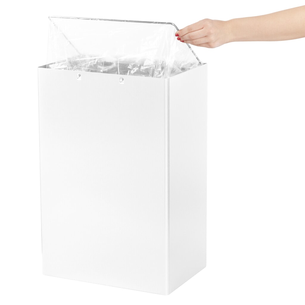 Contenitore per rifiuti Air-Wolf capacità 50 litri, bianco Immagine del prodotto n. 2: Contenitore per rifiuti Air-Wolf capacità 50 litri, bianco