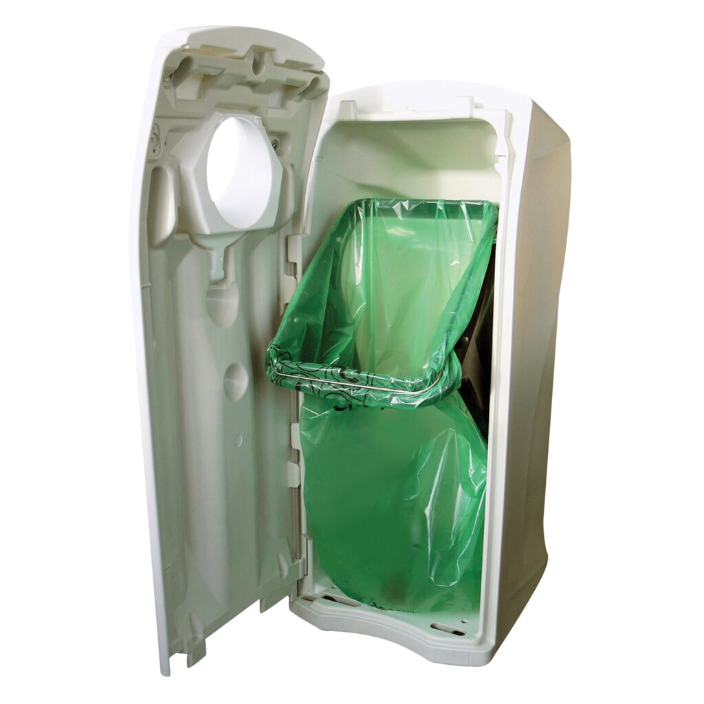 Contenitore per rifiuti ENVIROBIN Maxi, con apertura a elica, 140 litri, grigio, verde Immagine del prodotto n. 2: Contenitore per rifiuti ENVIROBIN Maxi, con apertura a elica, 140 litri, grigio, verde