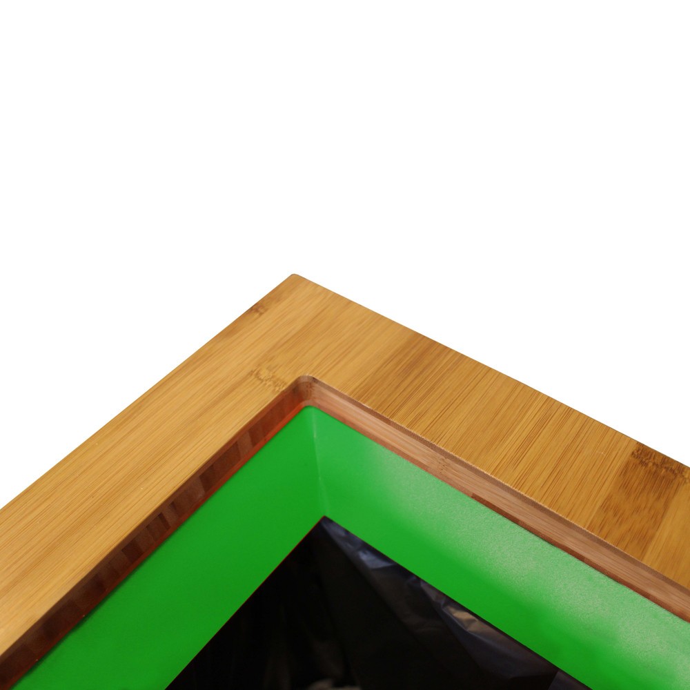 Immagine del prodotto n. 2: Contenitore per rifiuti LUNE Paxa Medium, 34 litri, bianco/bambù/verde
