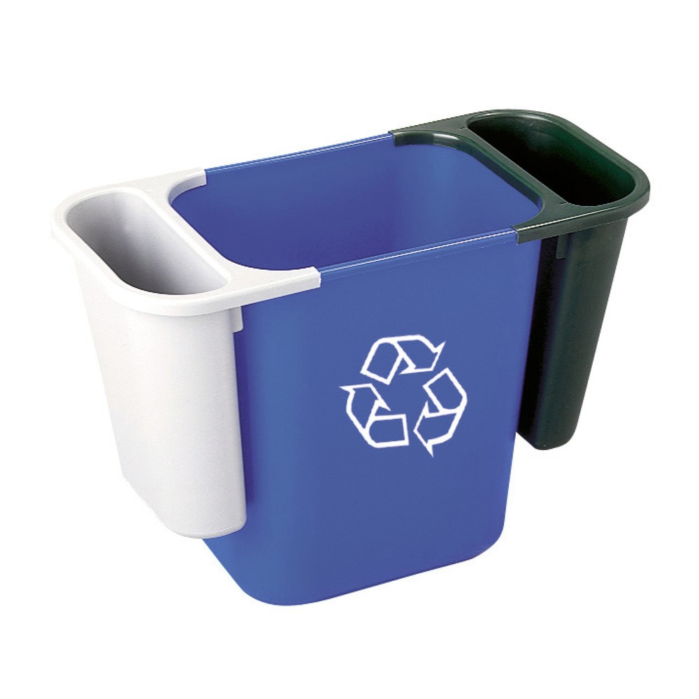 Immagine del prodotto n. 2: Cestino Rubbermaid®, rettangolare, 26,6 litri, blu