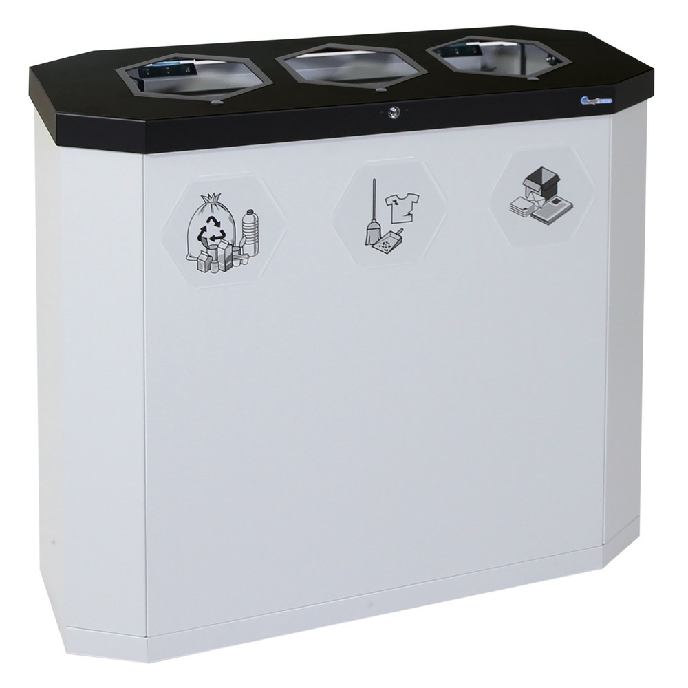 Immagine del prodotto: Contenitore per rifiuti stumpf®, Sixco 3 smart grigio chiaro