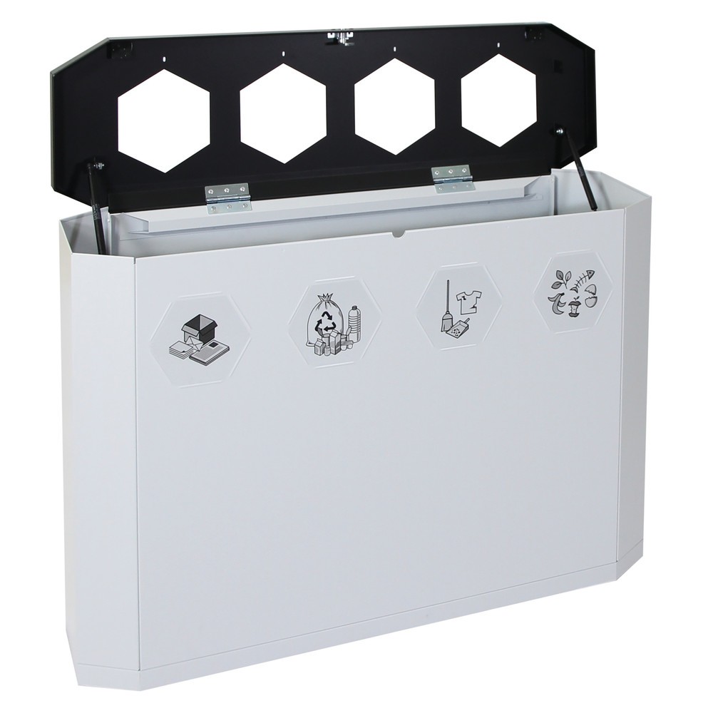 Immagine del prodotto n. 2: Contenitore per rifiuti stumpf®, Sixco 4 smart grigio chiaro