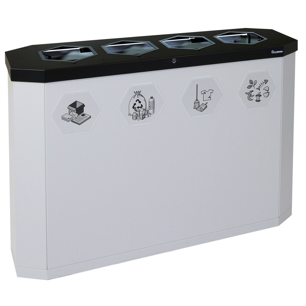 Immagine del prodotto n. 1: Contenitore per rifiuti stumpf®, Sixco 4 smart grigio chiaro