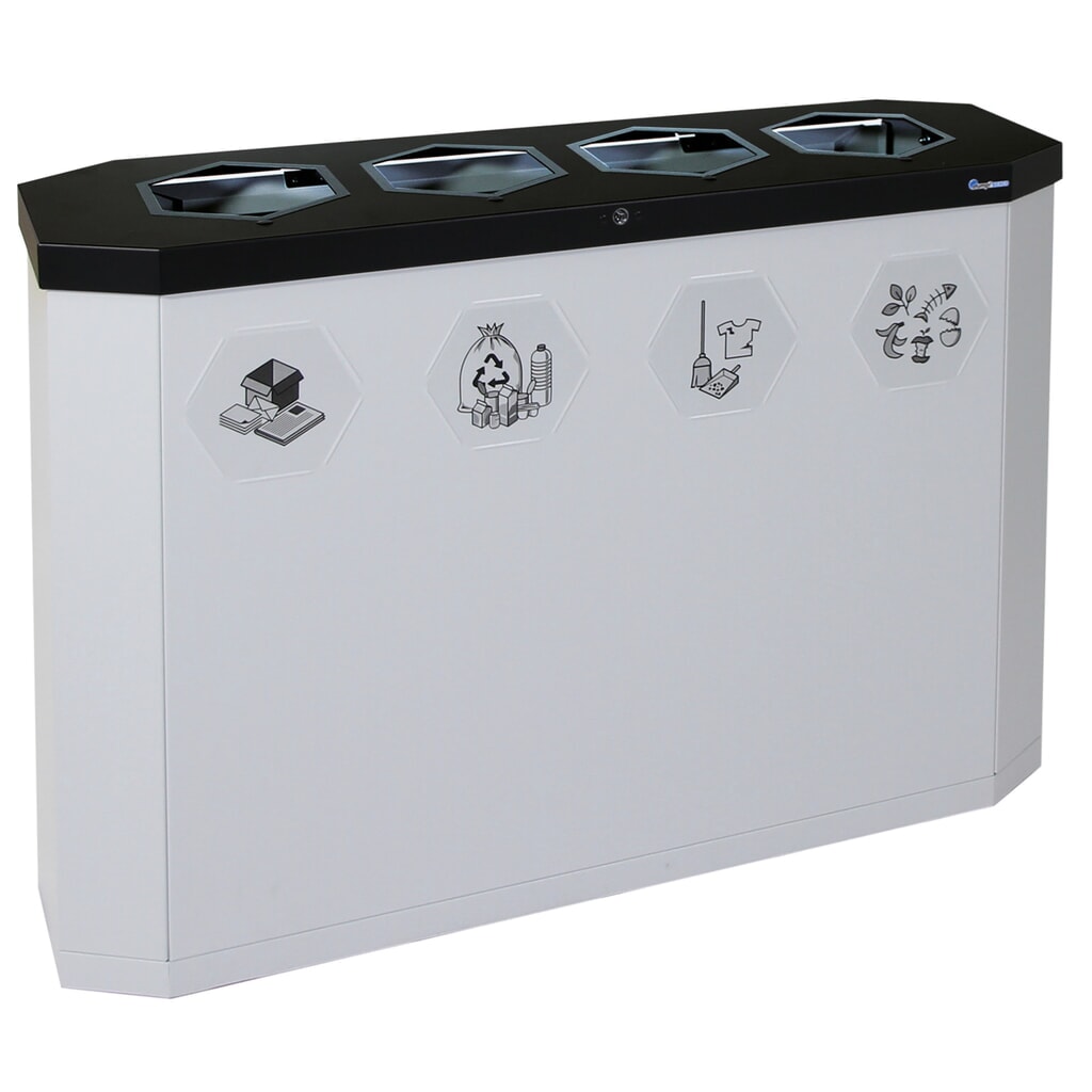 Contenitore per rifiuti stumpf®, Sixco 4 smart grigio chiaro Immagine del prodotto: Contenitore per rifiuti stumpf®, Sixco 4 smart grigio chiaro
