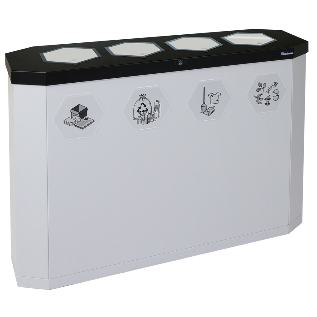 Immagine del prodotto: Contenitore per rifiuti stumpf®, Sixco 4 swing grigio chiaro