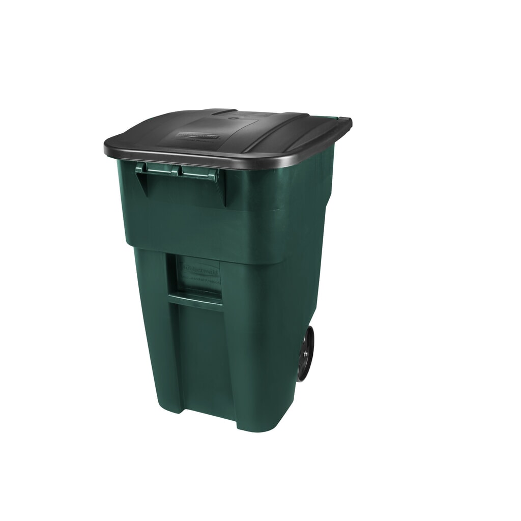 contenitore per rotolo BRUTE® con coperchio incluso, 189,3 litri, verde Immagine del prodotto: contenitore per rotolo BRUTE® con coperchio incluso, 189,3 litri, verde