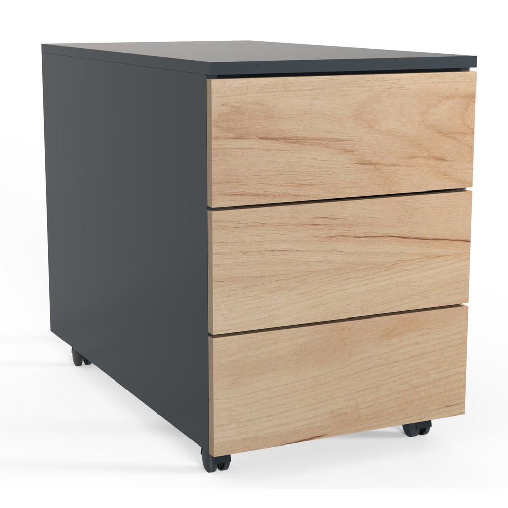 Immagine del prodotto n. 5: Contenitore su ruote VCM Dalosa 70 3-SB, rovere miele