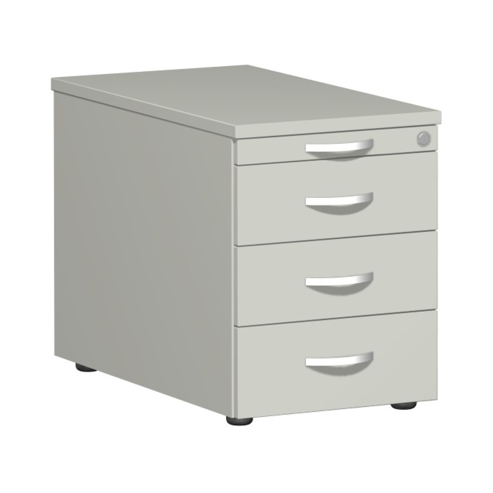 Immagine del prodotto: Contenitore su ruote Lissabon, AxLxP 566 x 800 x 430 mm, 3 cassetti in metallo, grigio chiaro