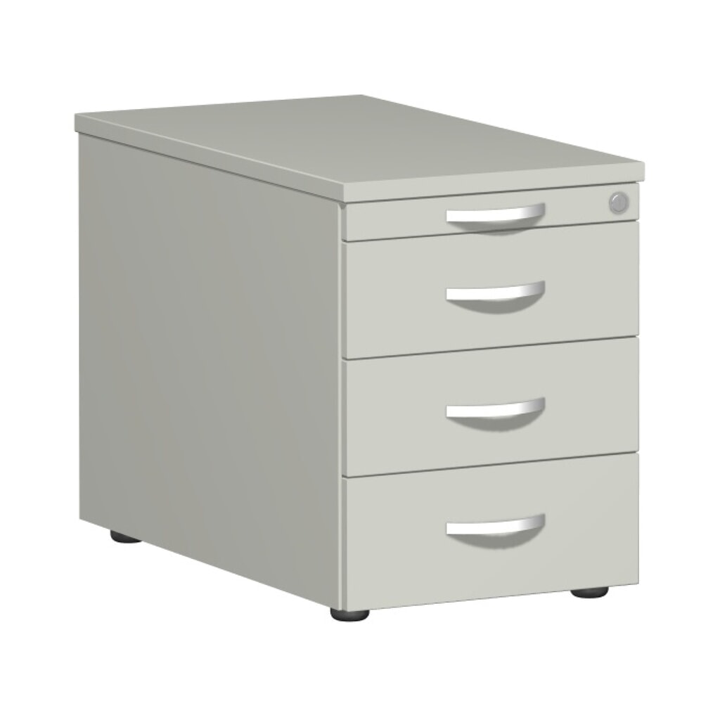 Immagine del prodotto: Contenitore su ruote Lissabon, AxLxP 566 x 800 x 430 mm, 3 cassetti in metallo, grigio chiaro