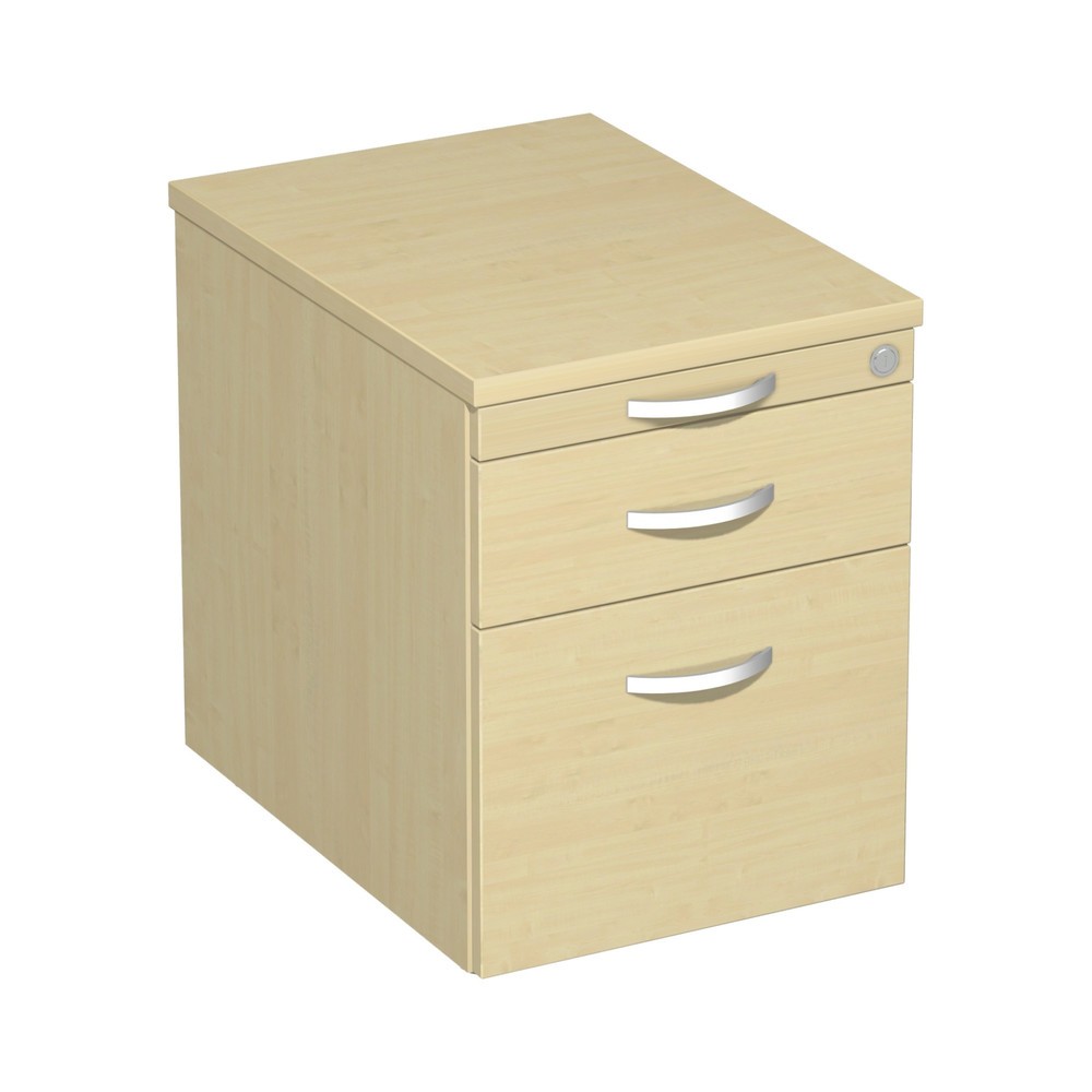 Immagine del prodotto: Contenitore su ruote Lissabon per raccoglitori sospesi, HxLxP 566 x 600 x 430 mm, cassetti in materiale plastico, acero