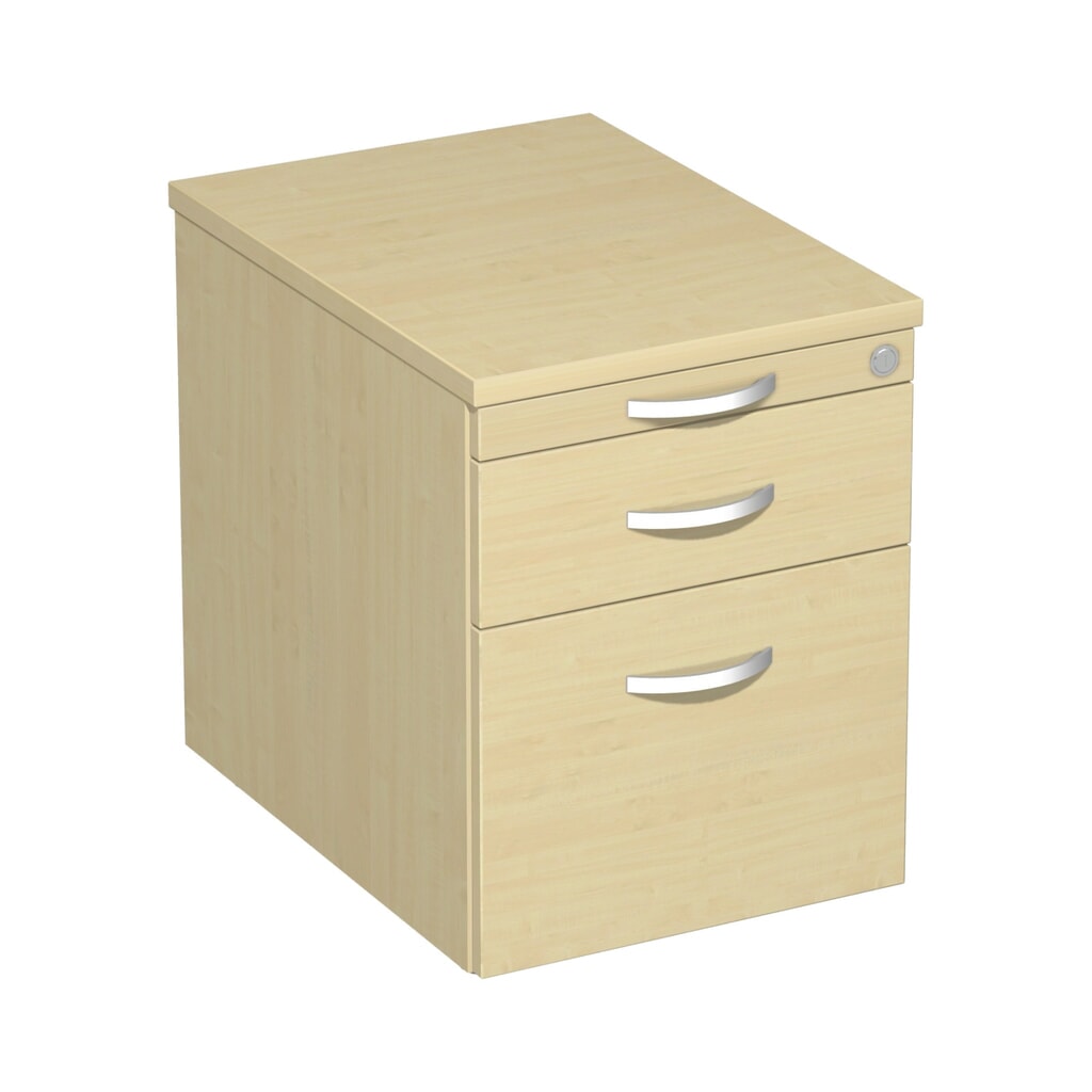 Immagine del prodotto: Contenitore su ruote Lissabon per raccoglitori sospesi, HxLxP 566 x 600 x 430 mm, cassetti in materiale plastico, acero