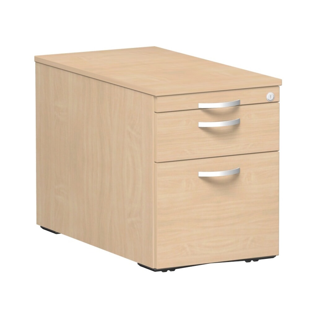 Immagine del prodotto: Contenitore su ruote Lissabon per raccoglitori sospesi, HxLxP 566 x 800 x 430 mm, cassetti in metallo, faggio