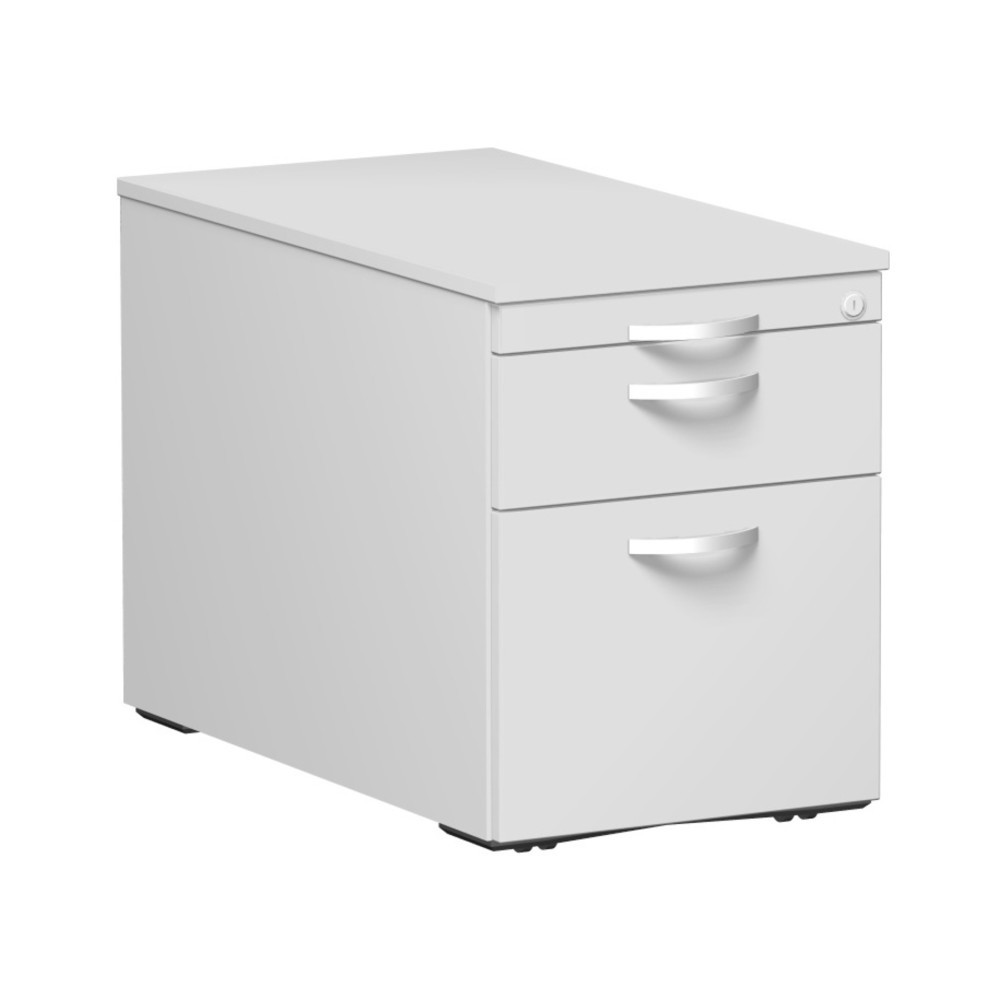 Immagine del prodotto: Contenitore su ruote Lissabon con registro sospeso, AxLxP 566 x 800 x 430 mm, cassetti in metallo, grigio chiaro