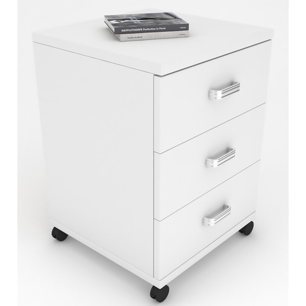 Container su ruote VCM Tobila, bianco Immagine del prodotto n. 3: Container su ruote VCM Tobila, bianco