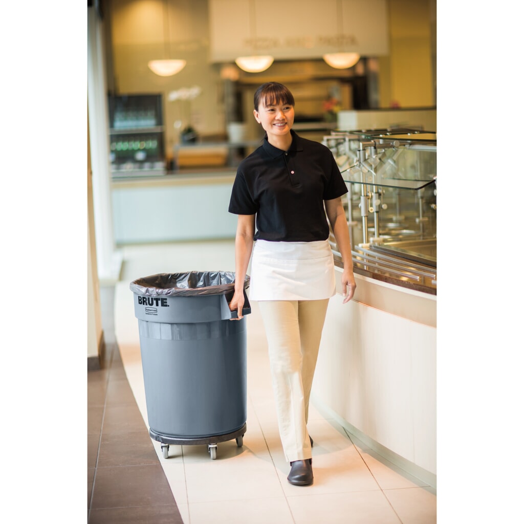 Immagine del prodotto n. 4: Contenitore universale Rubbermaid®, materiale plastico, rotondo, 76 litri, giallo
