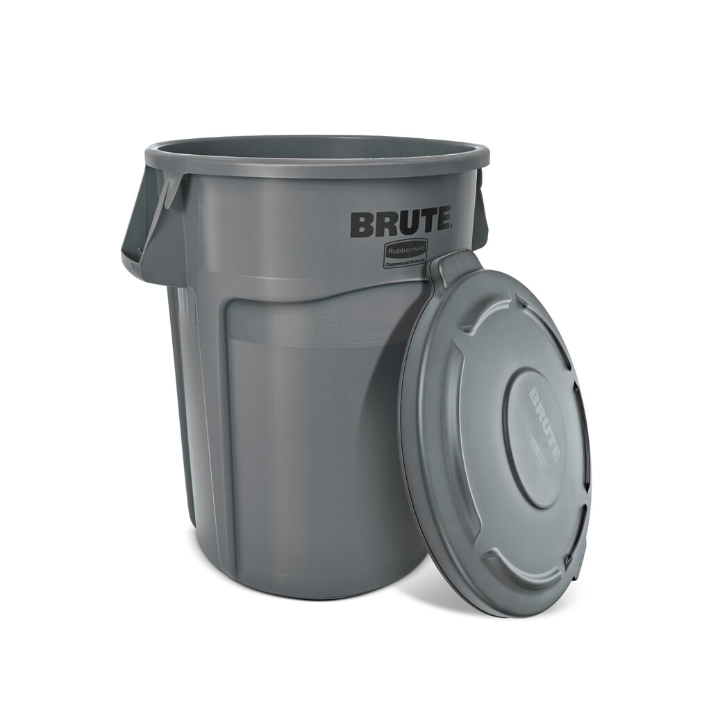 Contenitore universale Rubbermaid®, materiale plastico, rotondo, 121 litri, grigio Immagine del prodotto: Contenitore universale Rubbermaid®, materiale plastico, rotondo, 121 litri, grigio